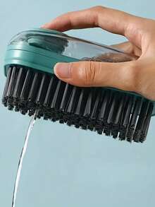 1 Multifunctional Liquid Cleaning Brush, Cleaning Tool Soft Bristle Cleaning Brush, Clothes, Hats, Shoes Brush, Automatic Pressing Liquid Cleaning Laundry Brush - A - View 9