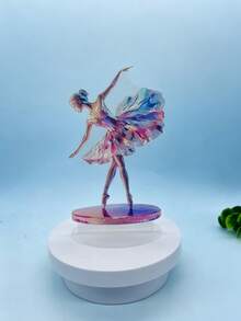 跨境壓克力旋轉芭蕾舞飾品，虹彩桌面療癒裝飾，情人節、聖誕節手工禮物，紀念禮品，桌面展示 - A - 查看 7