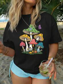 Women T-Shirts - Black - View 1