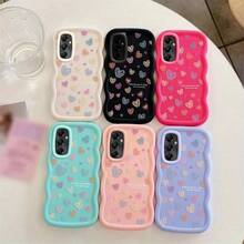 Fashionable And Cute Anti-Pollution Korean Anime Style Niche Casual Cartoon Phone Case, Suitable For 05s/A13 5G/A13/A04s/A14 4G/A14 5G/A15 4G/A15 5G/A24 4G/A25 5G/A54 5G/A55 5G/A16/A16 5G/A36/A56/A26 5G/M23/F23/M13 4G/F13 4G/A34 5G/A35 5G, With Shock-Absorbing, Anti-Slip, Lightweight, Durable, And Anti-Pollution Features. - White - View 6