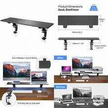 sdfsgfhgSuptek Monitor Stand Monitor Stand Desktop Extension Desktop Stand Clamp Type Desktop Stand Bearing 10kgdsfhgsh - 写真の通り - チェックする 1