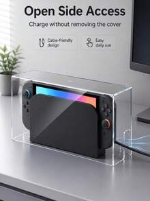 Cailai,Transparent Dust Cover Compatible With Switch 2 (2025), Switch OLED, And Switch NS; Scratch-Resistant And Drop-Proof; Protects The Console And Dock; Switch 2 Accessory And Dock Protective Cover. - View 3
