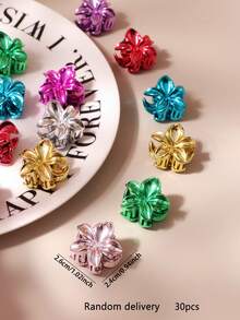 10/20/30 pezzi Fermagli per capelli a forma di fiore di margherita colorati stile retrò minimalista, accessori per capelli eleganti e chic stile bohémien per uso quotidiano, feste, vacanze e spiaggia - Multicolore - Visualizzare 9
