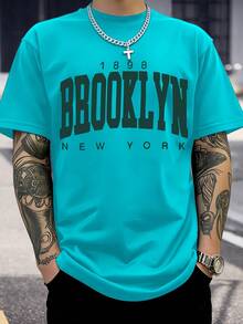 Camiseta de Manga Corta para Hombre 100% Algodón Puro, Estilo Casual y Deportivo de Moda Urbana, Nuevo Estilo de Verano - Negro - Ver 8