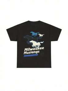 Camiseta del equipo de fútbol de , Milwaukee Mustangs - Negro - Ver 1