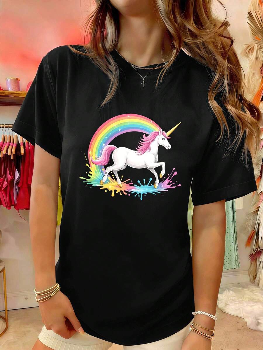 Women T-Shirts - Black - View 1
