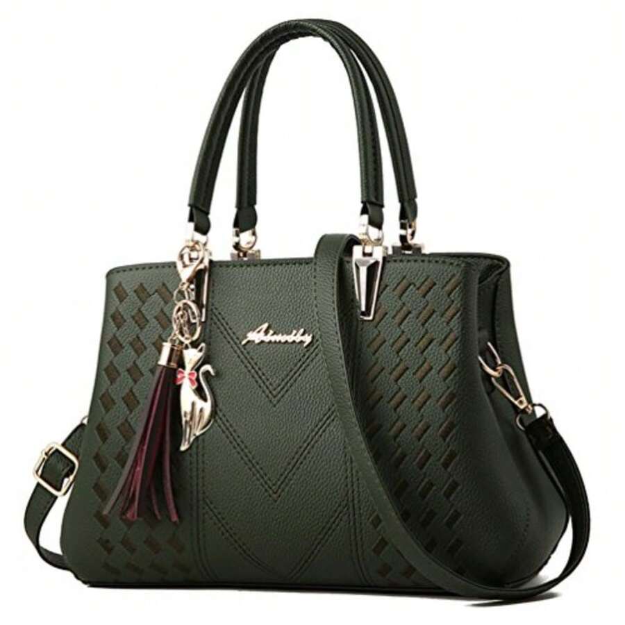 ALARION Womens Purses And Handbags Shoulder Bag Ladies Designer Satchel Messenger Tote Bag - 1-綠色 - 查看 1