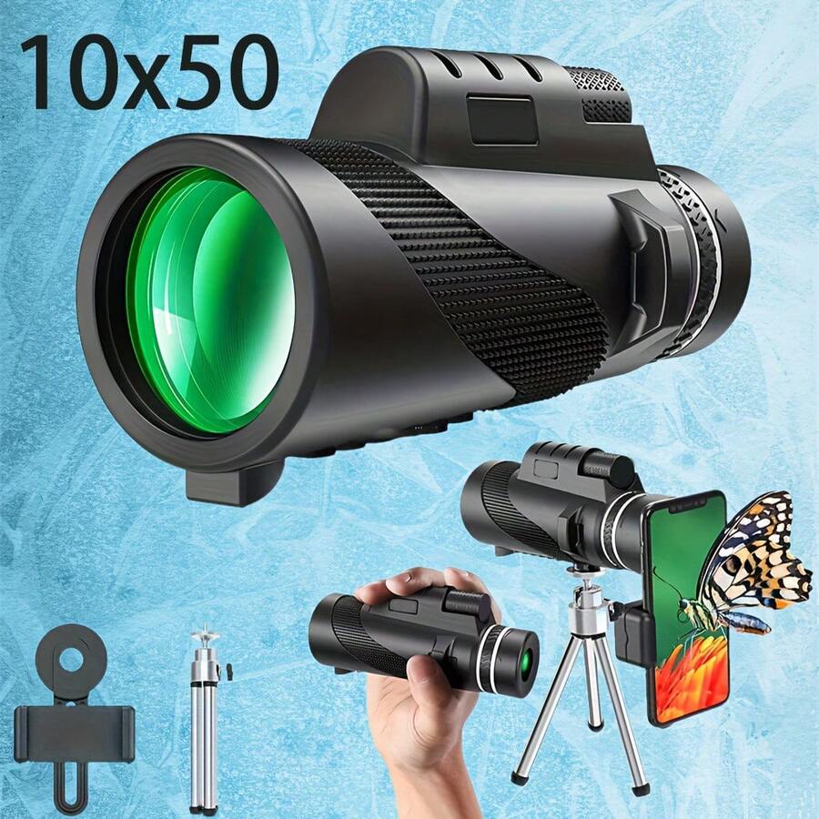 Set de telescopio monocular de alta magnificación - Negro - Ver 1