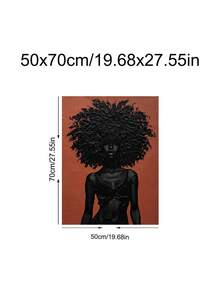 1pc Portrait, Art, Afrocentric Wall Art, African American Art, Festival Gift,Suitable For Bedroom,Living Room,Kitchen,Wall Arts,Wall Decor,Home Decor,Room Decor, Canvas Wall Art, Posters, Wall Art With Frame, Optional Frame ﻿ ﻿ - 1PCS - View 16