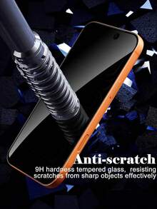2pcs Privacy Protection Tempered Glass Screen Protector, Anti-Peeping, Anti-Scratch, Drop-Resistant, Explosion-Proof, Coating Resists Oil And Scratches, Compatible With Mobile Phone Cases. Compatible With IPhone 15/15 Pro Max/15 Pro/16 Pro Max/17Pro Max, Compatible With Pro Max, Mini, And Plus Models Of 11/12/13/14/15/16/17 Air Series. - Black - View 4
