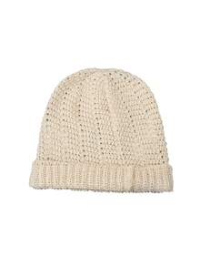 1 pieza Gorro de punto de unicolor para mujer, estilo retro bohemio casual de palacio, gorro de punto transpirable y lindo para fiestas y calle, gorro holgado calado, gorro de punto de unicolor versátil, adecuado para uso al aire libre - Multicolor - Ver 8