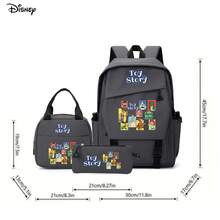 Disney Toy Story Character Collage 3 PiecesGrey Backpack Set Laptop Bag With Insulated Bag & Pencil Case Suitable For Office, Study And Travel - Color 1 - View 3