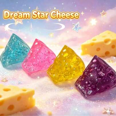 1pc Latest Viral New Honey Finger-Sucking Cheese Star Cheese Squishy Stress Relief Toy Slow Rebound - Perfect Gift - Birthday Gift - Ideal Gift - Surprise Gift - Holiday Gift - Seasonal Gift - Halloween Gift - Christmas Gift - Exquisite Gift For Game Enthusiasts - Gift - Easter Gift