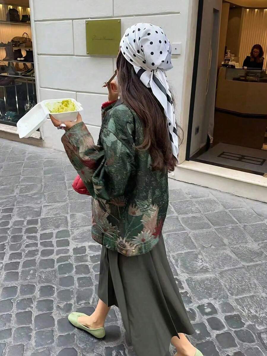 Women's Large Square Satin Scarf 90x90 Elegant Fashion Bandana For Hair And Neck - L32-branco - 查看 1