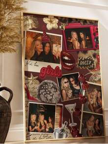 1 Personalized Photo Collage Template, Suitable For Friends Custom Poster, Custom Wall Art, Sisters Photo Album Poster Template Image Customization, Perfect Gift For Friends Customizable Item - Multicolor - View 11