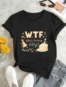 Women T-Shirts - Black - View 2