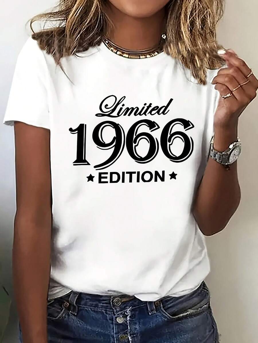 Women's T-Shirt For Spring And Summer - White - View 1