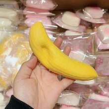 Juguete suave y apretable con forma de barra de mantequilla con textura de plátano realista, de rebote lento para aliviar el estrés, juguete de escritorio antiestrés, juguete antiestrés de rebote lento, juguete de dedos divertido, juguete sensorial, juguete para apretar, pequeño regalo decorativo creativo, apto para mayores de 14 años - Multicolor - Ver 4