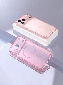 Square Corner Anti-Drop Matte Phone Case That Instantly Turns Into A Large Window, Simple And Personalized Style, Cute Candy Colors, Soft And Skin-Friendly, Suitable For 17/16/15/14/13/12/11 Pro Max, Lightweight And Shockproof, Full-Coverage Stylish Protective Case - Black - View 12
