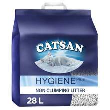 28L Catsan Hygiene Non-Clumping Odour Control Cat Litter Kitten Litter 2x14L - 28L - View 2