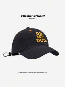 「OH MY DOG」刺繡快乾戶外遮陽帽 女款輕量夏季棒球帽防曬帽 - 多色 - 查看 16