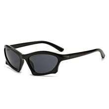 New European And American Y2K Unisex Millennium-Style Cyberpunk Futuristic High-Tech Glasses For Women, Suitable For Street Photography, Stylish Looks, And Everyday Use Such As Traveling, Driving, And Sports - Tấm thủy ngân khung bạc - Xem 7