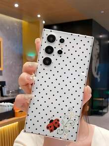 1 buc. husă moale de telefon cu model clasic în polcă, puncte negre, buburuze și flori, carcasă protectoare compatibilă cu Honor, Galaxy A04e/12/A13/A14/A34/A50/A52/A53/A54/S21/S22/S23/S24/S25/S25Ultra/S25FE/S26/S26 PLUS/S26 ULTRA/S26 EDGE/ 6A/7A/8A/ 12T/13T/15T/15 TPRO - clar - Vizualizare 4