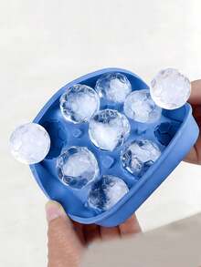 1pc 9-Cavity World Cup Soccer Ball Shaped Silicone Ice Tray, 3D Soccer Ball Ice Sphere Mold, For Making Whiskey Cocktail Ice Balls, Suitable For Sports Theme Parties And Home Bars - Multicolor - View 5