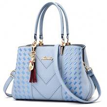 ALARION Womens Purses And Handbags Shoulder Bag Ladies Designer Satchel Messenger Tote Bag - 1-淺藍色 - 查看 8