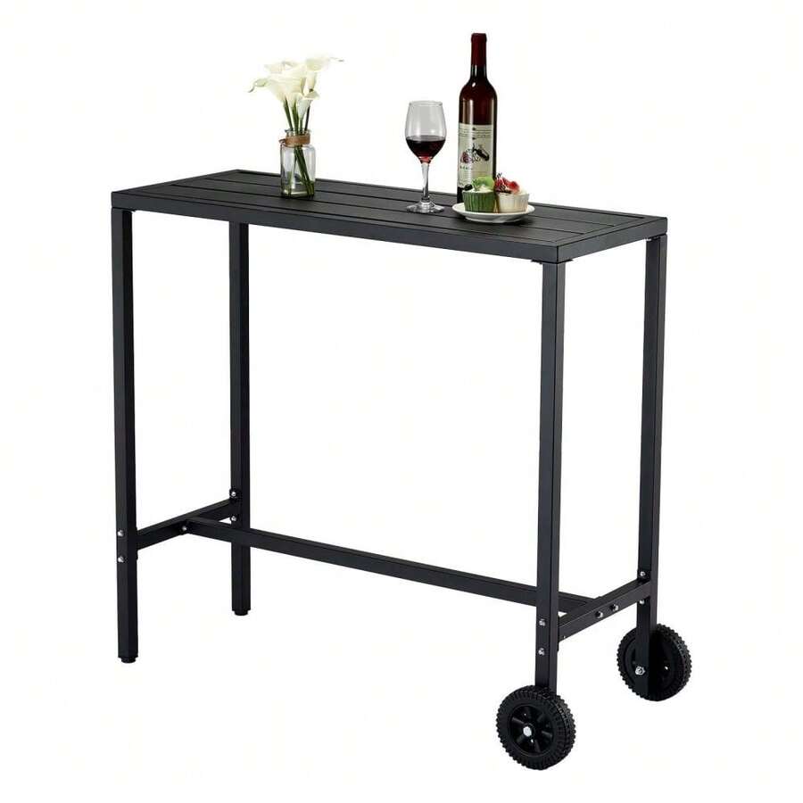 Outdoor Dining Tables - Black - View 1