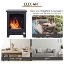 Outdoor Fireplace - Black - View 5
