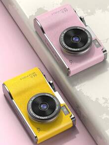 40MP Auto Focus 4K Camera With 2.4" Display, 16X Optical Zoom, Rechargeable Battery, Compact Pocket-Sized Digital Camera, Includes 2 Stickers - LK-003 Pink + Sticker * 2 - View 6