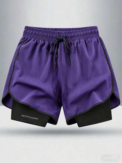 No015128712-0001 Herenshorts met trekkoord in de taille, ritssluiting en gevoerde zakken, unisex modieuze casual sportshorts voor wandelen, fietsen, basketbal, hardlopen, loungewear, geschikt voor de lente/zomer en binnensporten in de winter.