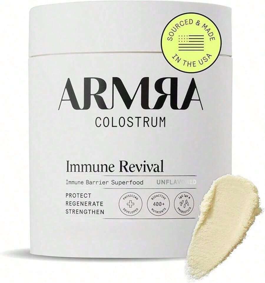 ARMRA Colostrum™ Powder| Unflavored| Gut Health & Bloating| Skin & Hair| Immunity| Keto, Gluten & Fat-Free| 120 Servings - 1 mặt hàng - Xem 1