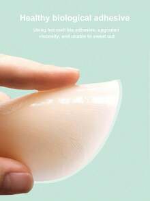 1pc Rabbit-Shaped Reusable High-Adhesion Silicone Invisible Nipple Covers, Suitable For Women, Anti-Chafing, Perfect For Summer, Beach, Sports And Parties; Please Clean Skin Before Use, Adhesion Will Decrease After Sweating - Multicolor - View 8