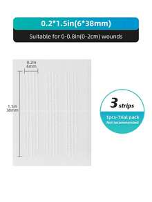 Cofoe Skin Closure Strips, Wound Closure Strips & Butterfly Bandages, Waterproof Self-Adhesive Strips For Home First Aid, Minor Cuts, Small Wounds, Emergency Kit, Travel - View 11