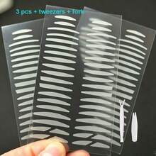 1/3/5/10 Sheet Ultra Invisible Clear Double Eyelid Stickers, Natural Long-Lasting Eyelid Lift Tapes For Hooded Eyes, Waterproof & Sweatproof, No Trace For All Day Wear - Nude - View 8