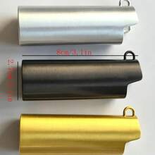 1PC Metal Lighter Case With Hanging Ring, Fits BIC J6 Full Size Lighter - Fashionable Durable Lighter Box, Windproof Minimalist Vintage Durable, Metal Lighter Shell, Snap Closure, Compact Lightweight, Anti-Slip Design, Explosion-Proof, Suitable For Lighter Scratch-Resistant Shock-Proof Protection Lighter Sleeve With Hanging Ring, Smoking Accessories, Men's Gift (Lighter Not Included) - Multiple Styles - View 4