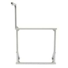 Silver Adjustable Aluminum Alloy Tufting Frame, 27.56in Stretch Range Tabletop DIY Rug Making Stand With G-Clamps Stable Reinforced Structure, Lightweight Portable Craft Frame For Beginner Artist Handmade Carpet Tapestry Creation - A - View 9