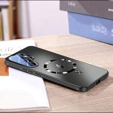 全新奢華超薄手機殼，具備散熱功能與強磁吸附，適用 Galaxy S26/25 Ultra S26/25 Plus S2625 S25 Edge，兼容 18 Pro Max 17Pro 16 15Pro Plus，防震防摔保護，玻璃鏡頭保護防震保護殼 - 黑色 - 查看 4