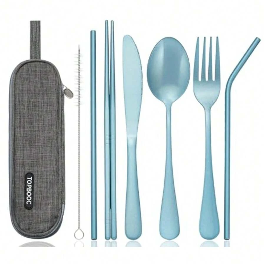 Flatware Storage - Light Blue - View 1