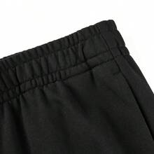 Adidas Quần nữ ống đứng rộng rãi, chất liệu dệt kim, thích hợp mặc thường ngày. - màu đen - Xem 7