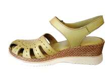 Flex Pies Women Wedges & Flatform - Olive Green - View 3