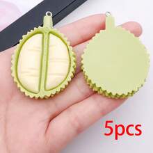 5/10pcs Resin Large Fruit Apple Pineapple Strawberry Charm Cute Simulated Food Pendant For DIY Keychain Necklace Earrings Jewelry Making - Multicolor - View 12