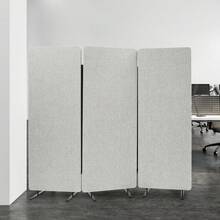 SanBouSi Office Partition Room Divider Divider Screen 183*168cm - Light Grey - View 5