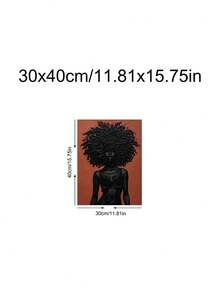 1pc Portrait, Art, Afrocentric Wall Art, African American Art, Festival Gift,Suitable For Bedroom,Living Room,Kitchen,Wall Arts,Wall Decor,Home Decor,Room Decor, Canvas Wall Art, Posters, Wall Art With Frame, Optional Frame ﻿ ﻿ - 1PCS - View 29