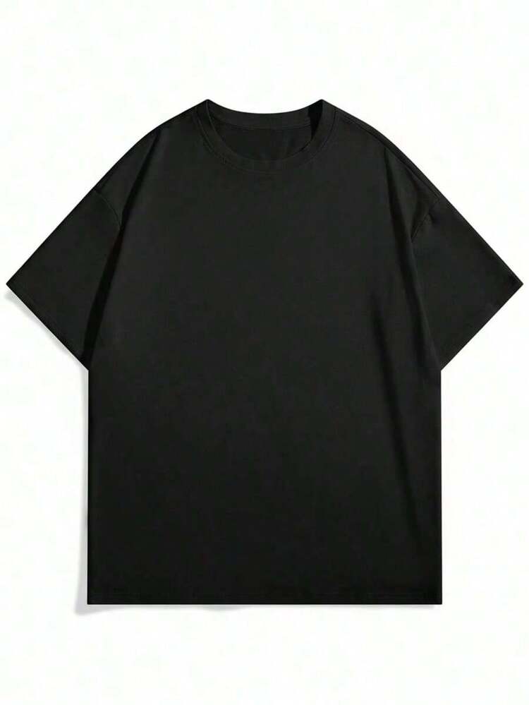 Casual Short-Sleeved Beach T-Shirt With A Printed Design, Comfortable And Breathable, For Summer Wear CFXZ - màu đen - Xem 4
