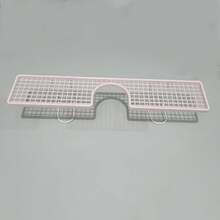 1pc Bathroom Rustproof Stainless Steel Grid Shelf, Perforated Draining Surface, Suitable For Cosmetics & Skincare Lovers, Wall-Mounted Storage Rack For Vanity, Shower, Bathroom Mirror - Multicolor - View 8