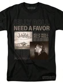 Jelly Roll Tee Beautifully Broken  Concert Tour Merch Vtg Graphic Design T-Shirt-2..,.Summer T-Shirts - Black - View 7