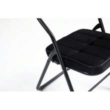 Folding Chairs In A Pack Of 2 – Folding Dining Chairs With Cushions, Portable And Already Assembled, Additional Folding Chairs For Guests, Kitchen, Office, Wedding And Party - Black - View 5